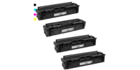Complete set of 4 HP W2110X-W2111X-W2112X-W2113X (206X) High Yield Compatible Laser Cartridges