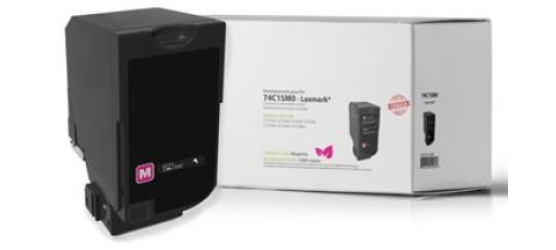  Lexmark 74C1SM0 Remanufactured Magenta Laser Cartridge 
