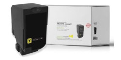  Lexmark 74C1SY0 Remanufactured Yellow Laser Cartridge 