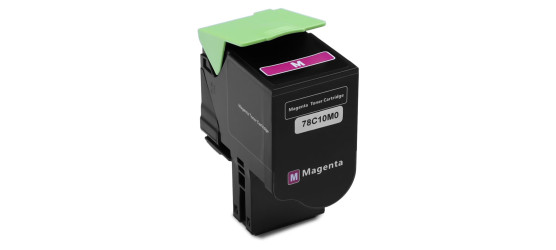  Lexmark 78C10M0 Compatible Magenta Laser Cartridge 