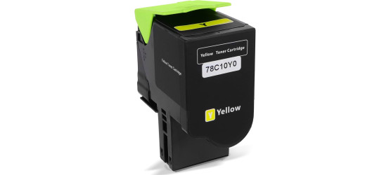  Lexmark 78C10Y0 Compatible Yellow Laser Cartridge 