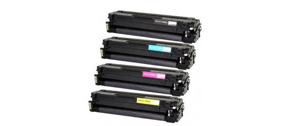 Ensemble complet de 4 cartouches laser Samsung CLT 506L compatibles Ensemble complet de 4 cartouches laser Samsung CLT 506L compatibles