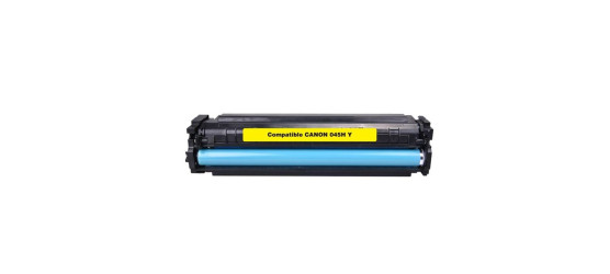 Cartouche laser Canon 045H (1243C001) haute capacité compatible jaune